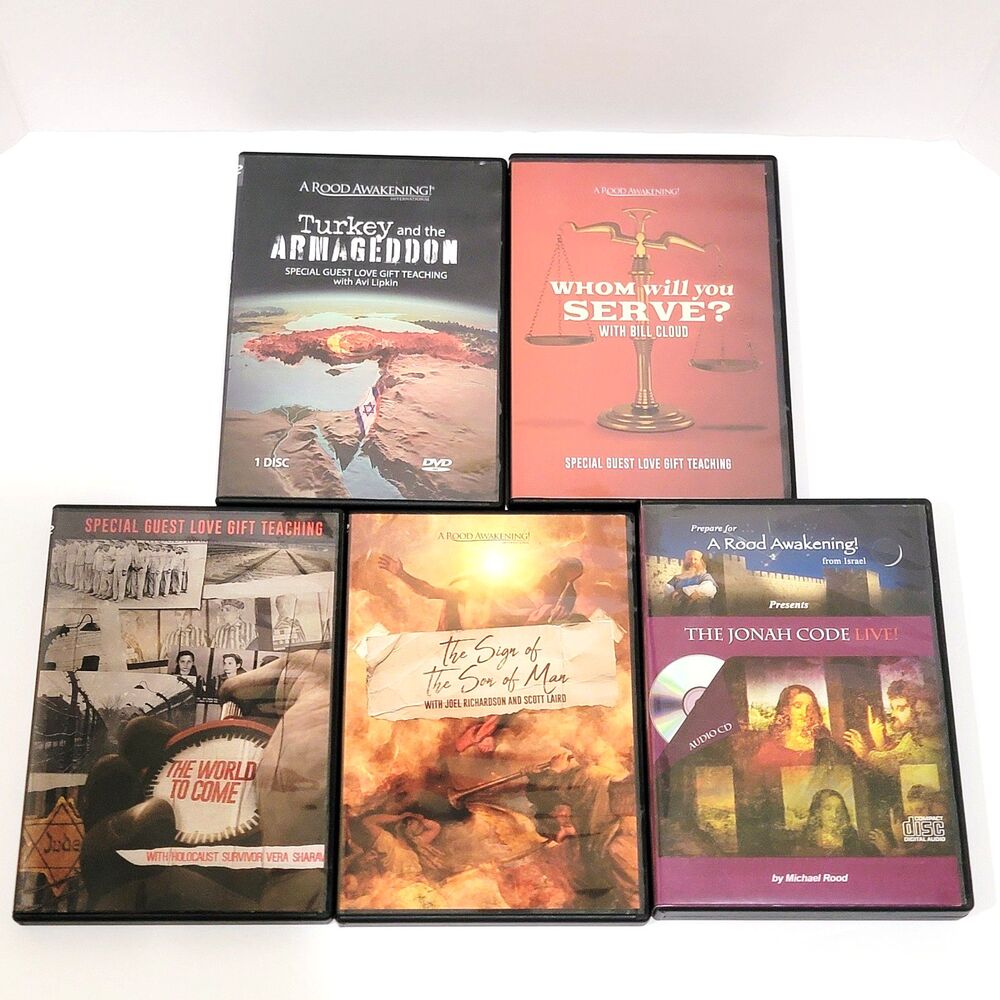 A Rood Awakening DVD Lot of 5 World to Come Jonah Code Live Whom Will You Serve